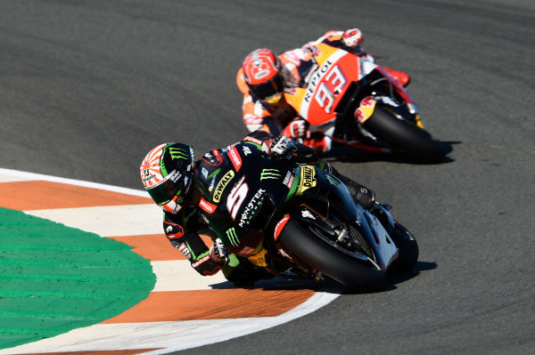 2017 MotoGP Championship - Round 18
Valencia, Spain 
Sunday 12 November 2017
Johann Zarco, Monster Yamaha Tech 3 
World Copyright: Gold and Goose Photography/LAT Images 
ref: Digital Image 706138