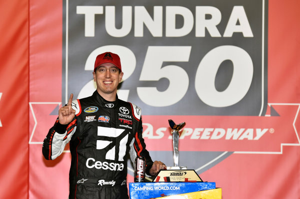 NASCAR Camping World Truck Series
Toyota Tundra 250
Kansas Speedway, Kansas City, KS USA
Friday 12 May 2017
Kyle Busch, Cessna Toyota Tundra celebrates his win in Victory Lane
World Copyright: Nigel Kinrade
LAT Images
ref: Digital Image 17KAN1nk07191 NASCAR Camping World Truck Series
Toyota Tundra 250
Kansas Speedway, Kansas City, KS USA
Friday 12 May 2017
Kyle Busch, Cessna Toyota Tundra celebrates his win in Victory Lane
World Copyright: Nigel Kinrade
LAT Images
ref: Digital Image 17KAN1nk07191